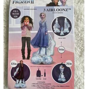 Disney Frozen II AirLoonz Balloon Set Elsa Anna Olaf Party Supply Decor NEW